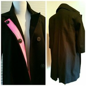 Black Tahari 3/4 Sleeve Coat