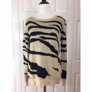 Animal print sweater