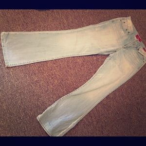 Size 4  washed out Lucky Jeans