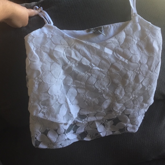 White Crop Top - Picture 2 of 2