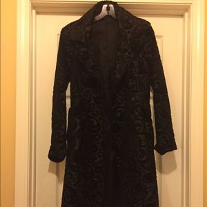 Black trench style coat