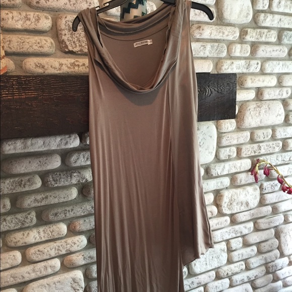 NWOT Asymmetrical Jersey and Silk Dress