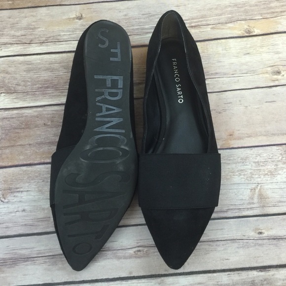 Franco Sarto Pointed Toe Leather Flats_3