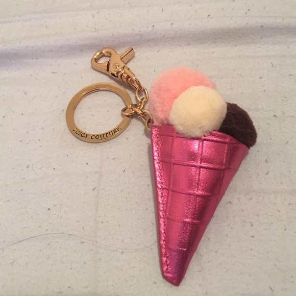 Juicy Couture ice cream key chain