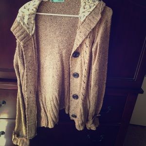 Tan jacket cardigan