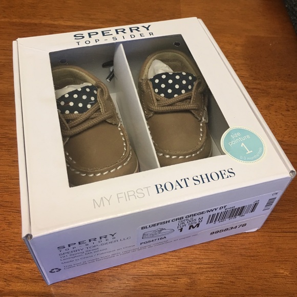 🔅Sperry Crib Navy Polka Dots🔅W/FREE GIFTS!🎁😍 - Picture 4 of 4
