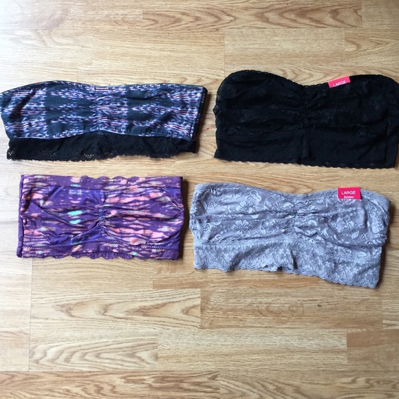 4 bandeau tops NWT