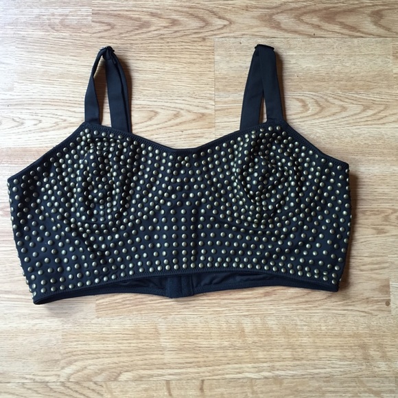 NWT studded crop top