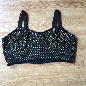 NWT studded crop top