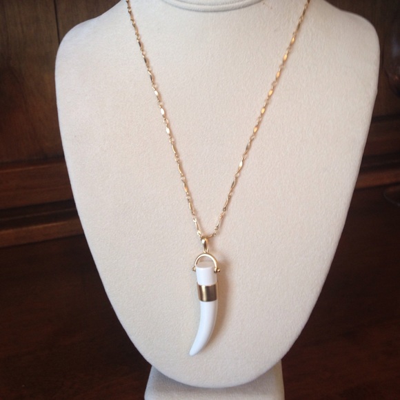 Stella and Dot horn pendant necklace