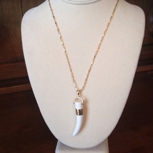 Stella and Dot horn pendant necklace
