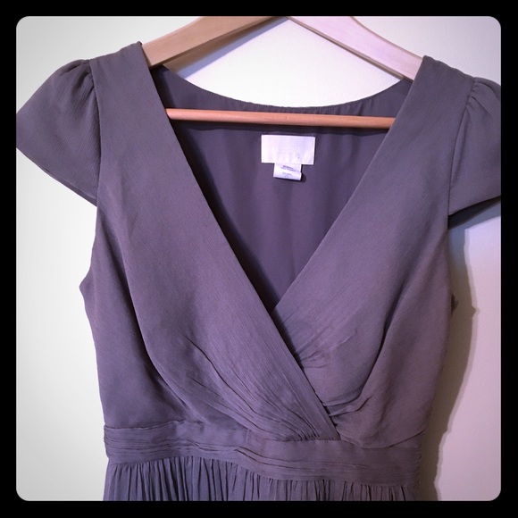J. Crew silk grey dress