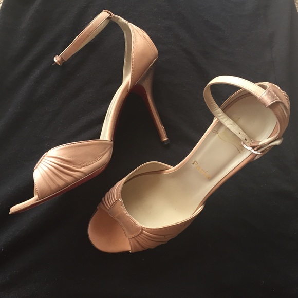 Christian Louboutin Shoes - Christian Louboutin Ankle Strap Baby Pink Heel