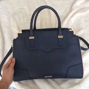 Rebecca Minkoff Amorous Satchel in Navy