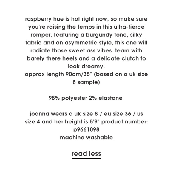 NWT Missguided Asymmetric Romper - Picture 4 of 4