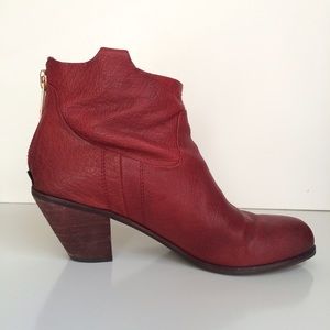 Sam Edelman Lisle Booties, Red, 9.5