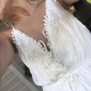 Gorgeous white lace strappy dress