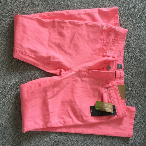 Hot pink skinny jeans