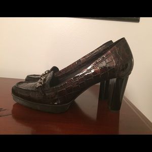 Patent leather heels