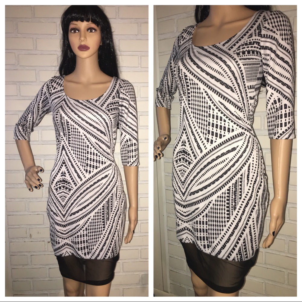 🌺Bodycon Mesh 3/4 Sleeve Dress🌺