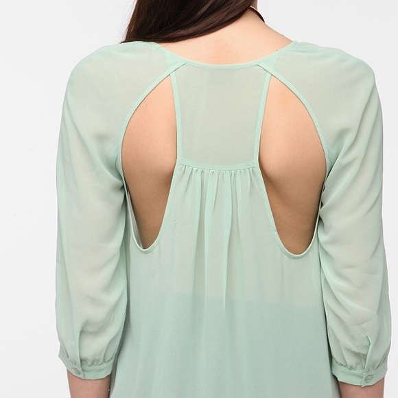 Sheer Teal Blouse
