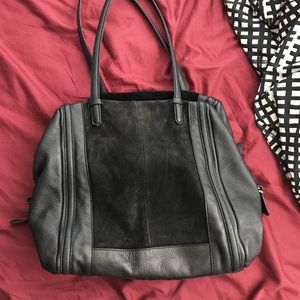 Genuine Suede and leather Zara bag