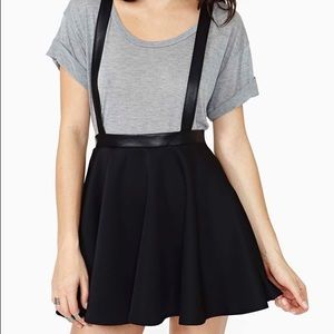NASTYGAL SUSPENDER SKIRT