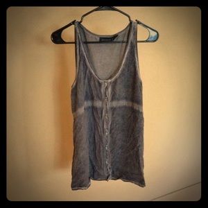 Grey Button up tank by DKNY Jeans.