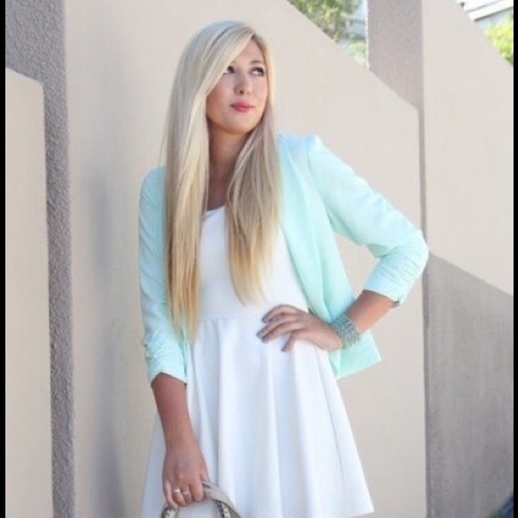 Mint green/Aqua jacket