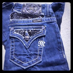 Miss me dark blue jeans