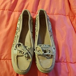 Cheetah print Sperrys