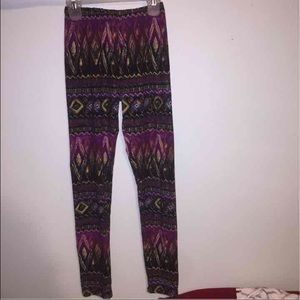 patterned leggings --one size