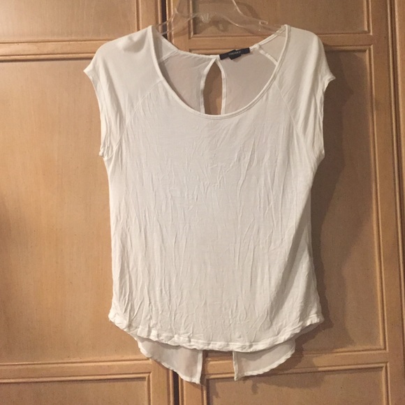 Forever 21 white shirt w/ sheer back