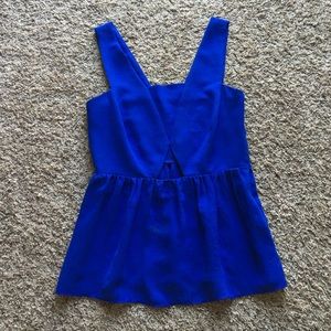 Zara royal blue blouse
