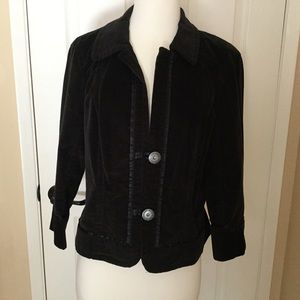 DKNY Black Velvet Jacket