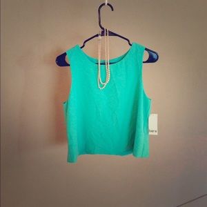 Teal blue blouse