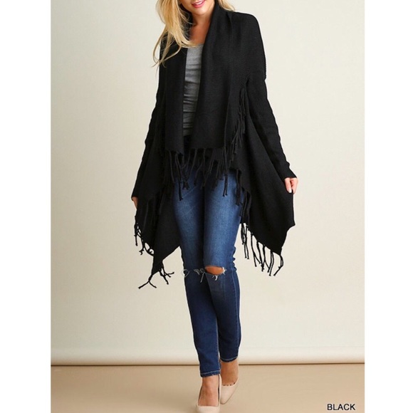 🆕 Long sleeve open front knit cardigan - Picture 2 of 4