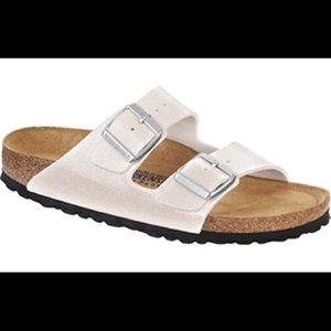 Birkenstocks Arizona Galaxy White