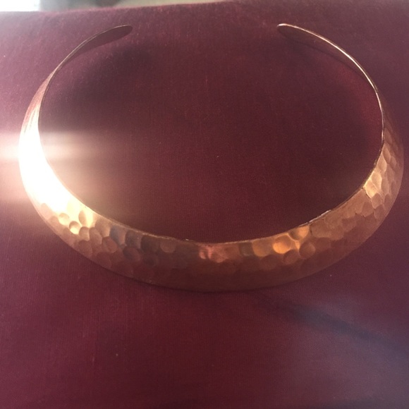 Copper choker necklace