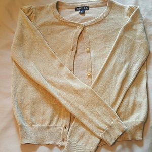 Girl's Gold Sparkling Cardigan