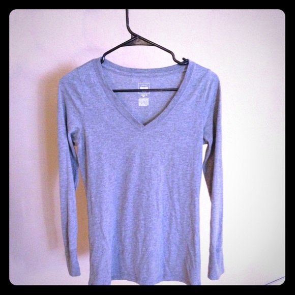 Long sleeve grey cotton shirt