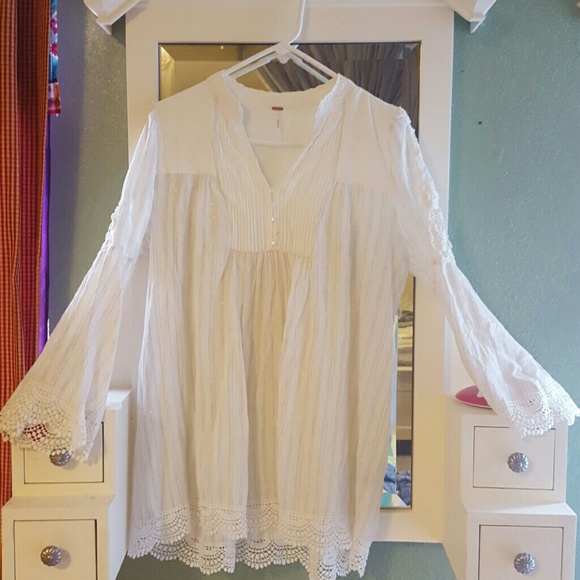 FREE PEOPLE WHITE TUNIC