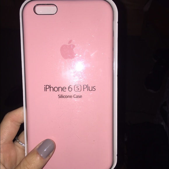 iPhone 6plus Apple silicone case - light pink