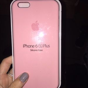 iPhone 6plus Apple silicone case - light pink
