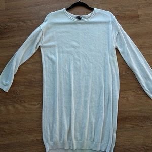 H&M heathered cream sweater tunic