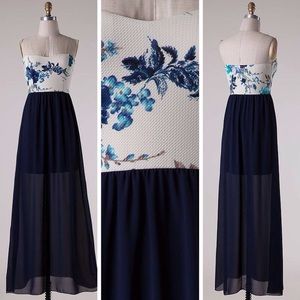 Midnight Summer Strapless Maxi Dress