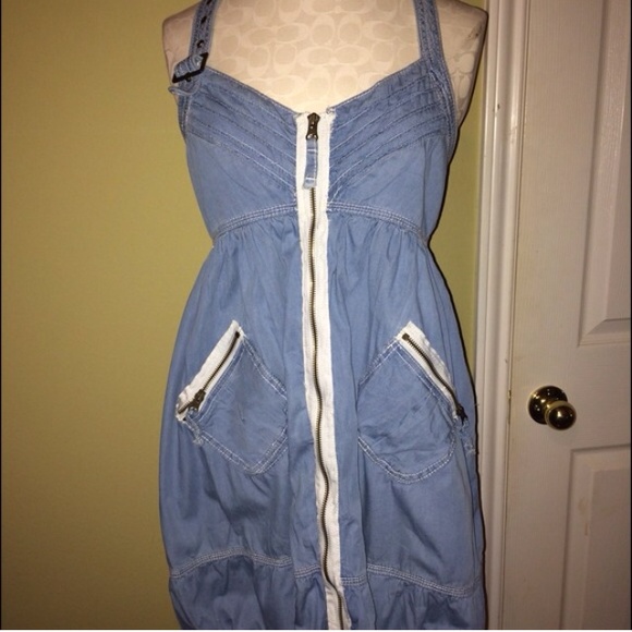 Adjustable halter dress