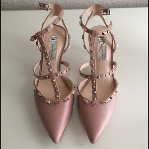 studded kitten heels