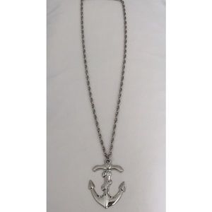 Long anchor necklace