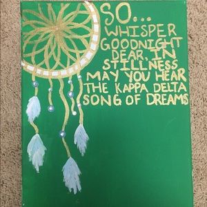 handmade kappa delta canvas